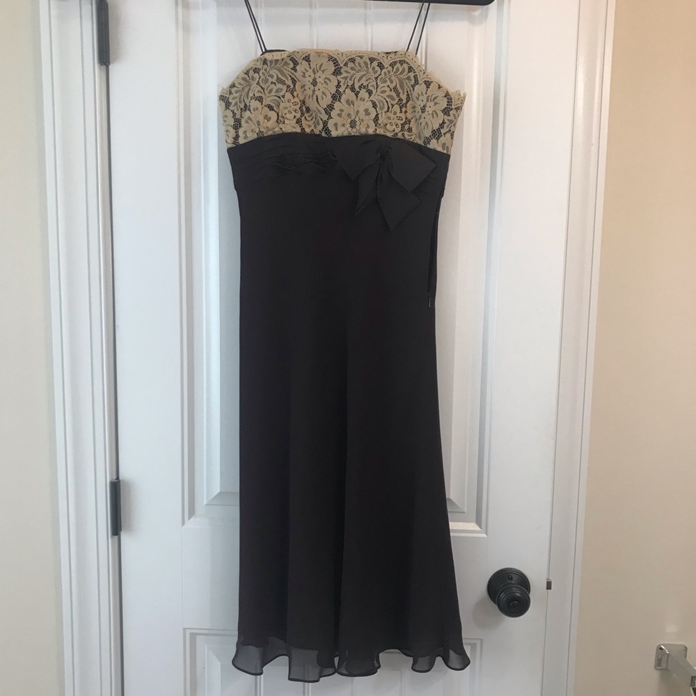 Y2K Style Silk and Lace Semiformal Dress